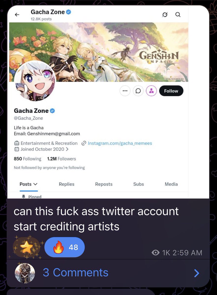 Path_Space's tweet photo. Even the leakers are tired of gacha zone 👀 https://t.co/gFr9jbvkIJ