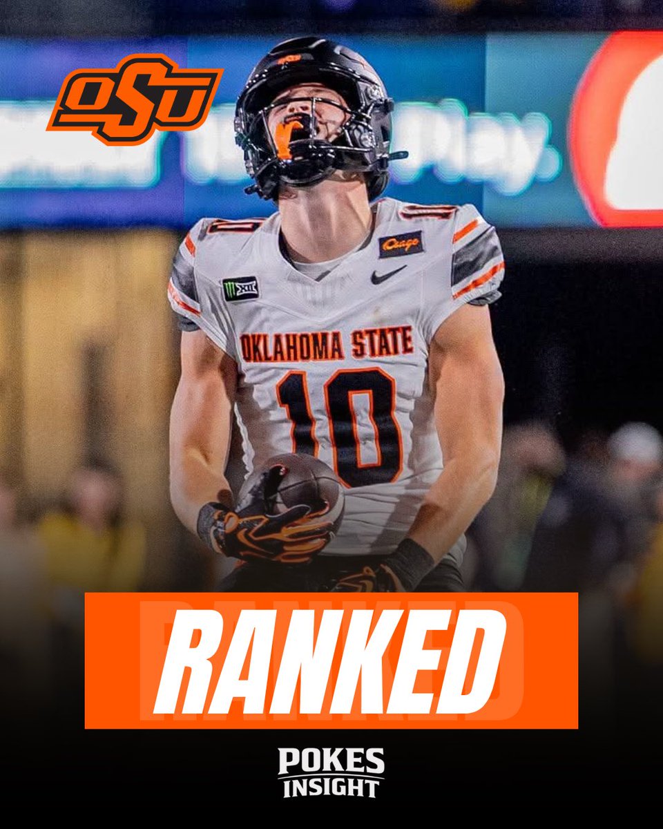 PokesInsight's tweet photo. 🚨 BREAKING: Oklahoma State has been ranked No. 19 in the AP Poll.

It’s first time being ranked in 729 days.

The Cowboys are 3-1 after defeating West Virginia on Saturday and No. 6 Oregon previously.

A huge win for the program and Eric Morris. https://t.co/U0SVo3UPjp