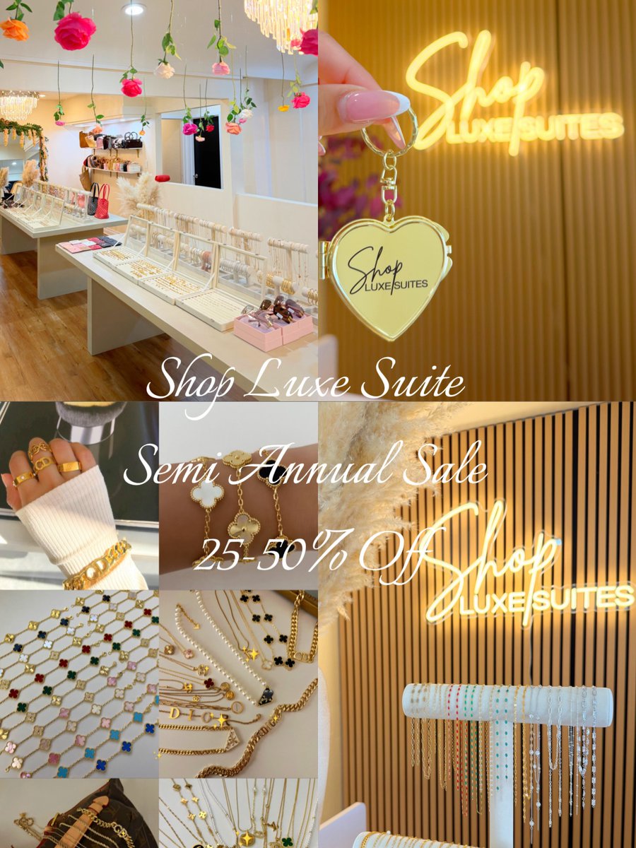 LaurarbdLaura's tweet photo. Extended Semi-Annual Sale, Friday-Sunday 7/24-7/26. Don’t miss amazing in-store deals on summer outfits, accessories, and jewelry. Visit our Whittier studio, open Tuesday-Sunday. Permanent jewelry available in store. https://t.co/U8zYQ7H52D