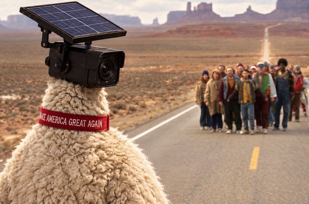 TheSheepleFlock's tweet photo. Just keep running https://t.co/BEiPMrrNKB
