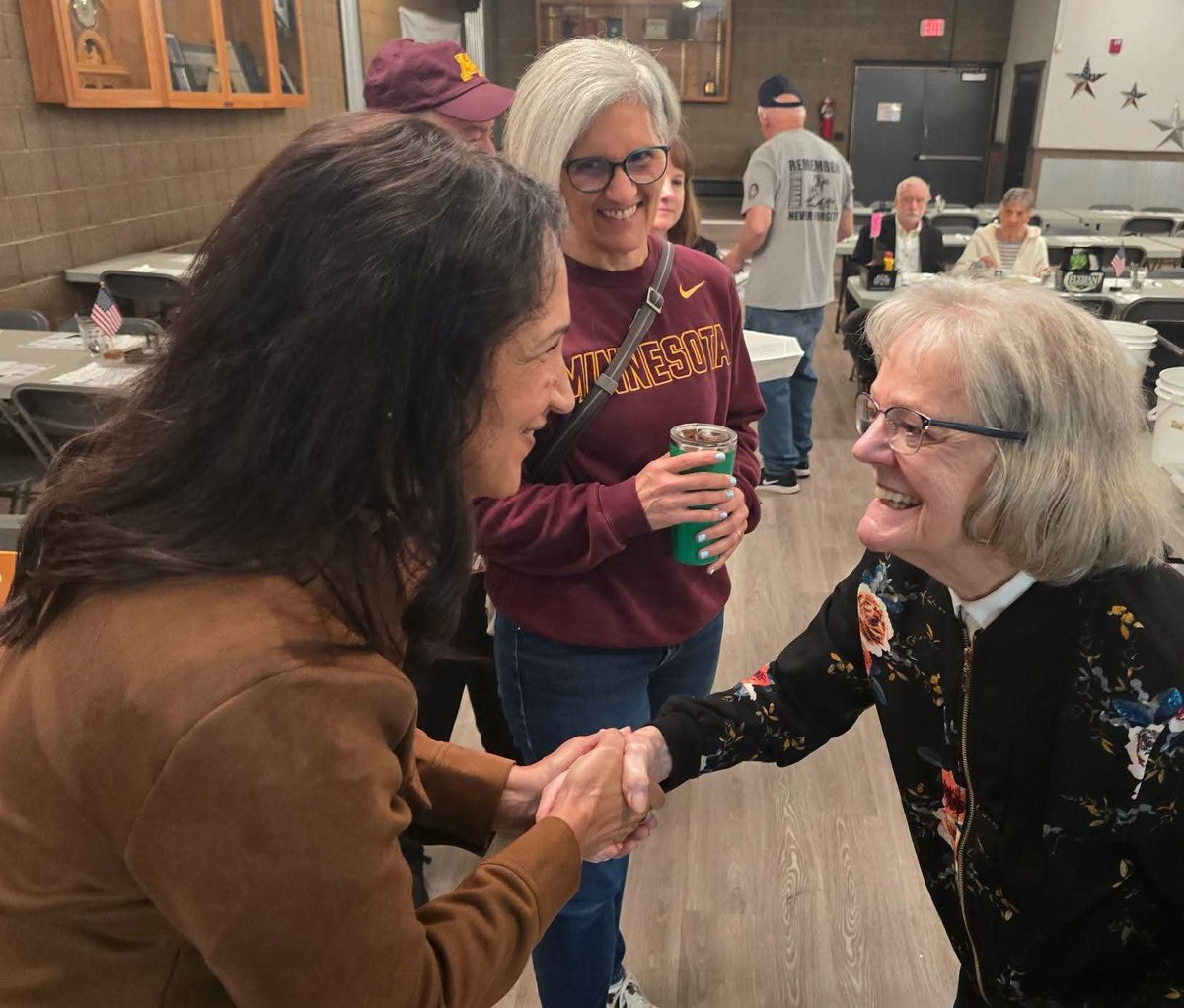 LisaDemuthMN's tweet photo. I had a great time this morning visiting with the Brainerd American Legion Post 255 during their Commander's Breakfast and Auxiliary bake sale. Thank you to the veterans and auxiliary members for inviting me. 

Our American Legion and VFW posts across Minnesota are an amazing asset to each of their communities.
