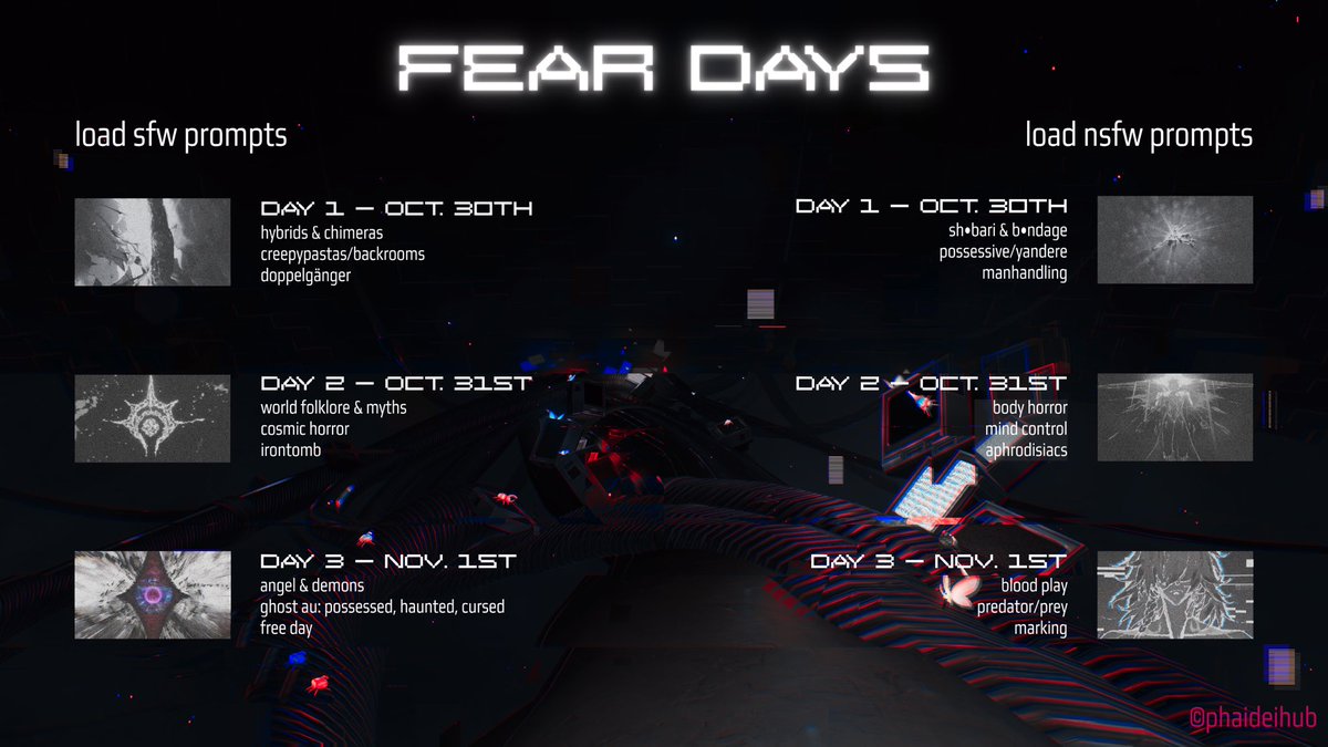 phaideihub's tweet photo. loading prompts.file…..
██████████ successful!

<em> here are the prompts for #PhaideiFearDays, a #phaidei fan-event. have fun. :). </em>

next: loading guidelines
███▒▒▒▒▒▒▒ loading….. https://t.co/D9gLXQGCis