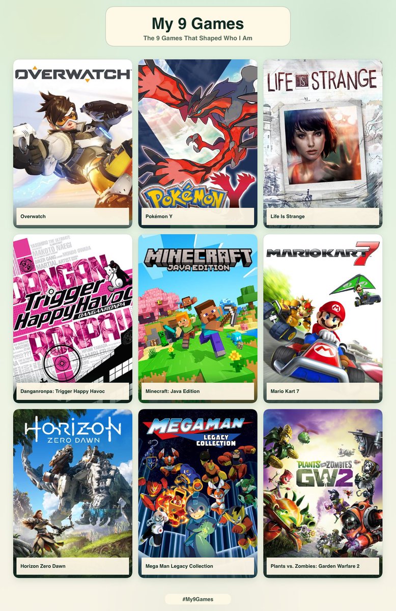 onesiee's tweet photo. Got bored so here’s me and my 9 games https://t.co/RZaXTeOylL