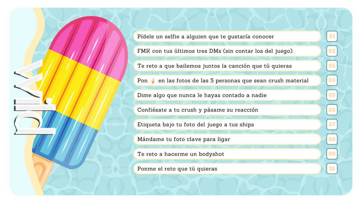 DeltaChiUp's tweet photo. 𝓘𝑵𝑫𝑰𝑪𝑨𝑪𝑰𝑶𝑵𝑬𝑺:

Tienen dos listas: wet (verdades) y wild (retos). 

Ve al DM de quien te puso la palabra (con la palabra) y elige un item de la lista correspondiente para que 𝒆𝒔𝒂 𝒑𝒆𝒓𝒔𝒐𝒏𝒂 te cuente su verdad, o haga su reto. https://t.co/A6bVQ881gj