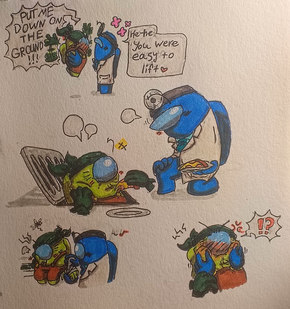 batalova007's tweet photo. I felt like drawing something romantic
Hold #blime lol x)
#amongus #AmongUs #amongusshow https://t.co/HHEv1IfvQb