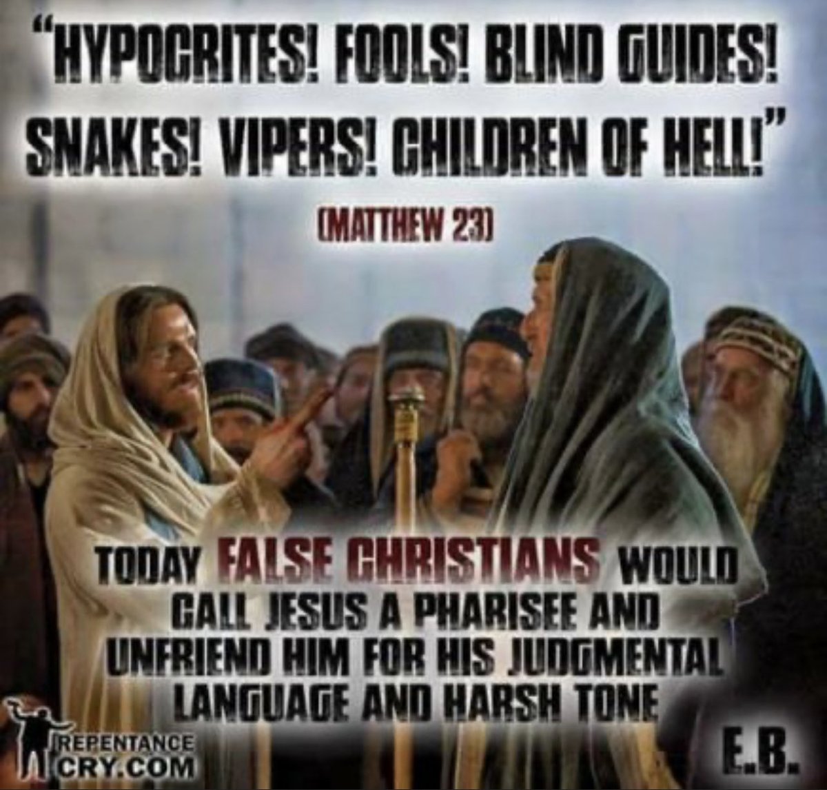 One_Of_His's tweet photo. #JesusisLord
#ThingsJesusSaid
Matthew 23:32-33 KJV
“Fill ye up then the measure of your fathers.

Ye serpents, ye generation of vipers, how can ye escape the damnation of hell?” https://t.co/0UsIGRMceh