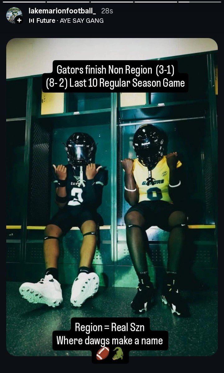 QB_Coach_Kay's tweet photo. ๐๐ Gators finish 3- 1 in Non Region Recond. (8-2 in last 10 Regular Season Games)
- There isn't an All Non Region Team for a reason, real dogs make their names during region play... - @qb_coach_kay
#RespectTheSwamp
#BlackSwarm https://t.co/DhUItpm2hs