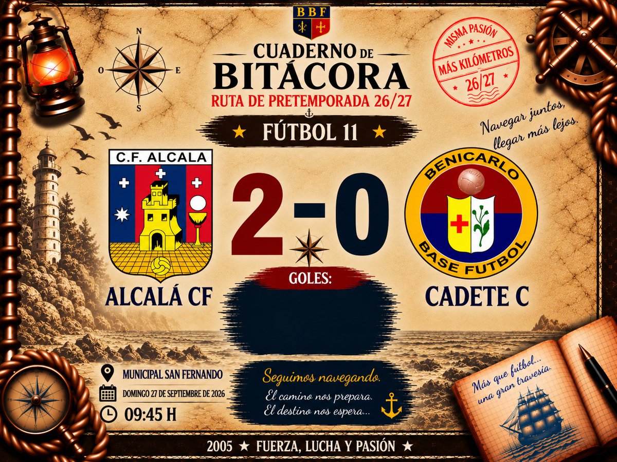 benicarlobf's tweet photo. 🔴🔵 𝗥𝗨𝗧𝗔 𝗗𝗘 𝗣𝗥𝗘𝗧𝗘𝗠𝗣𝗢𝗥𝗔𝗗𝗔 26/27 · 𝗖𝗔𝗗𝗘𝗧𝗘 "𝗖"

⚓ 𝗘𝗦𝗖𝗔𝗟𝗔 03

🏟️ Domingo 27 de setiembre
📅 Municipal San Fernando
𝗔𝗟𝗖𝗔𝗟𝗔 𝗖𝗙 2️⃣ 𝗖𝗔𝗗𝗘𝗧𝗘 "𝗖" 0️⃣ https://t.co/Dpj04Dat5Q