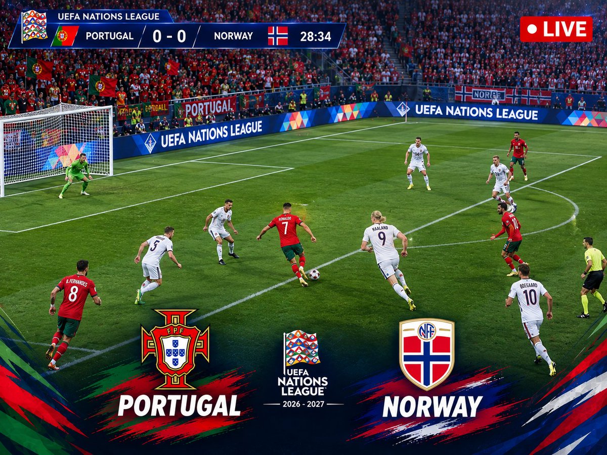 Jawherbk7's tweet photo. Watch Portugal vs Norway Live Now :
👉https://t.co/Z7Pe9DQePE https://t.co/6WKzASRXbu