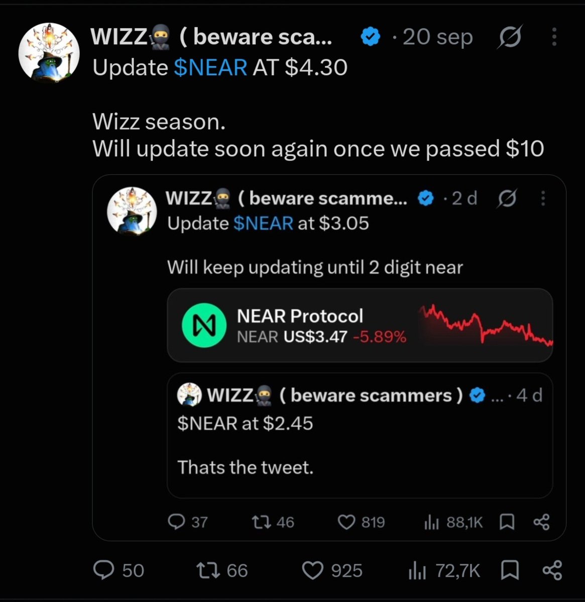 CryptoWizardd's tweet photo. Update $NEAR at $5.35

Will update soon again.

This picture says enough👇 https://t.co/ifFxmZ3HwN