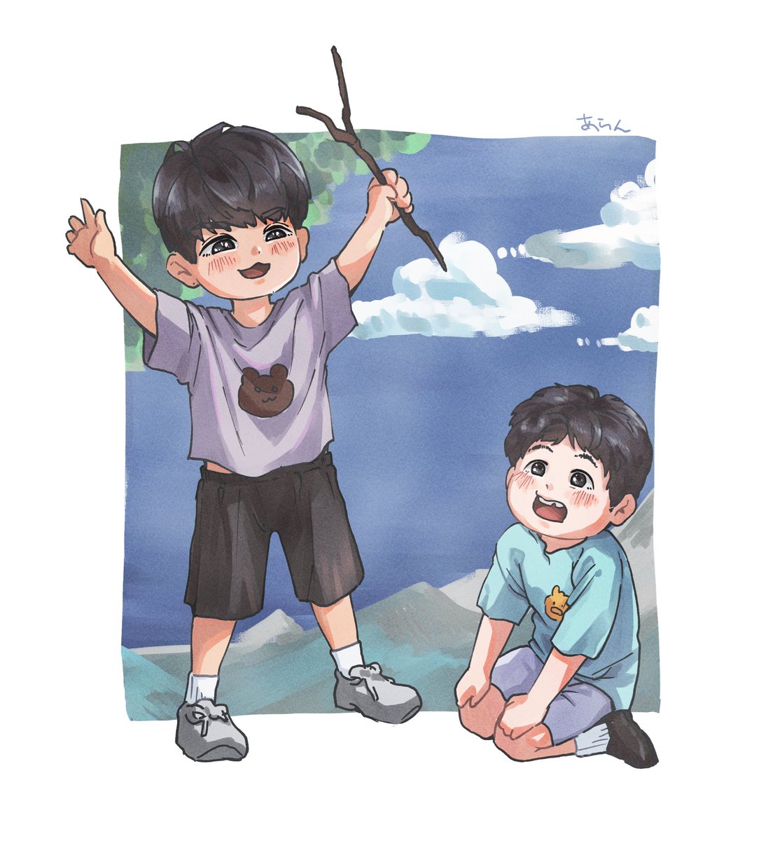 ZG_loststars's tweet photo. 5살 민형이와 3살 우제 https://t.co/JWWATNFzVO