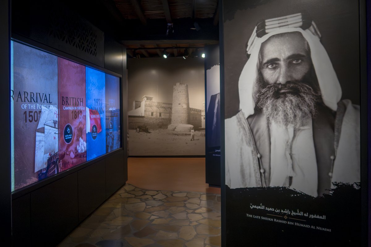 ajmanmuseums's tweet photo. يحكي متحف عجمان فصولاً من حياة سكان المنطقة عبر العصور، من المكتشفات الأثرية التي تعود إلى آلاف السنين، وصولاً إلى تفاصيل الحياة والمهن والتقاليد التي شكّلت ذاكرة عجمان وهويتها. https://t.co/Mo5KM4t3of
