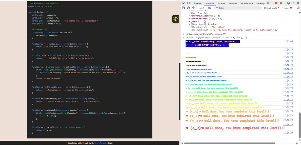 sa80463's tweet photo. Day 37: Becoming a top Web3 security researcher
⏳ Hours worked: 1 hr 16 mins

Practiced on Ethernaut today. It was my first time, so the majority of the time went into figuring things out and getting used to the setup. https://t.co/zmhpJOQmQb