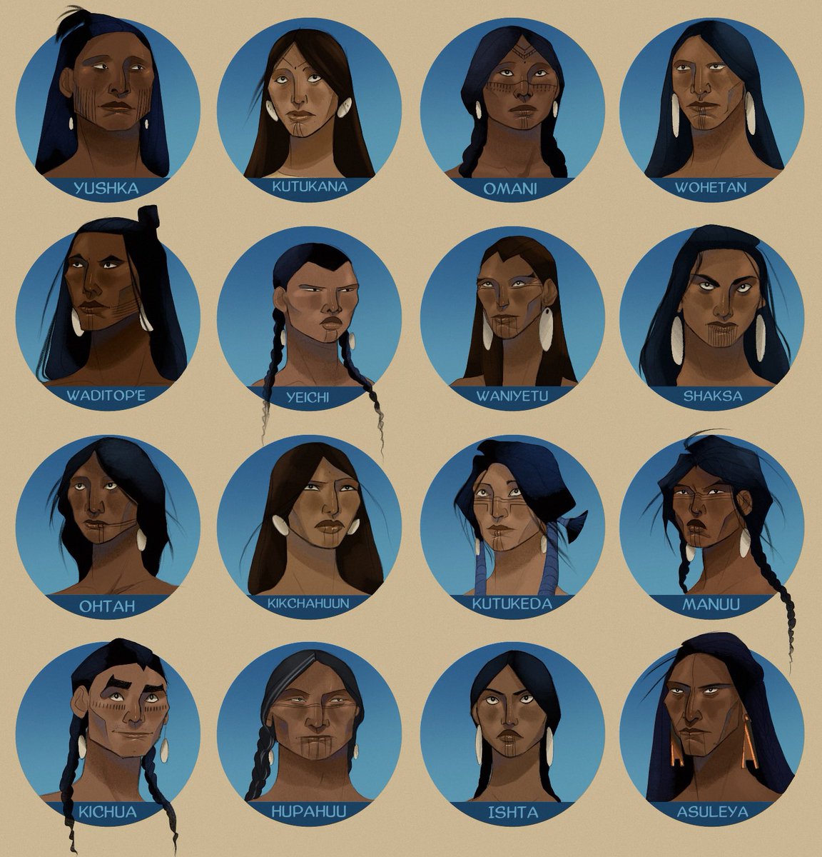CFrithuswith's tweet photo. A big batch of character headshots! https://t.co/6Ws5LsqCfp