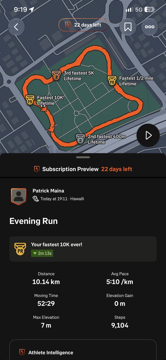 MainaPattyz's tweet photo. Sunday’s are for 10ks. https://t.co/pc46bHLsnu