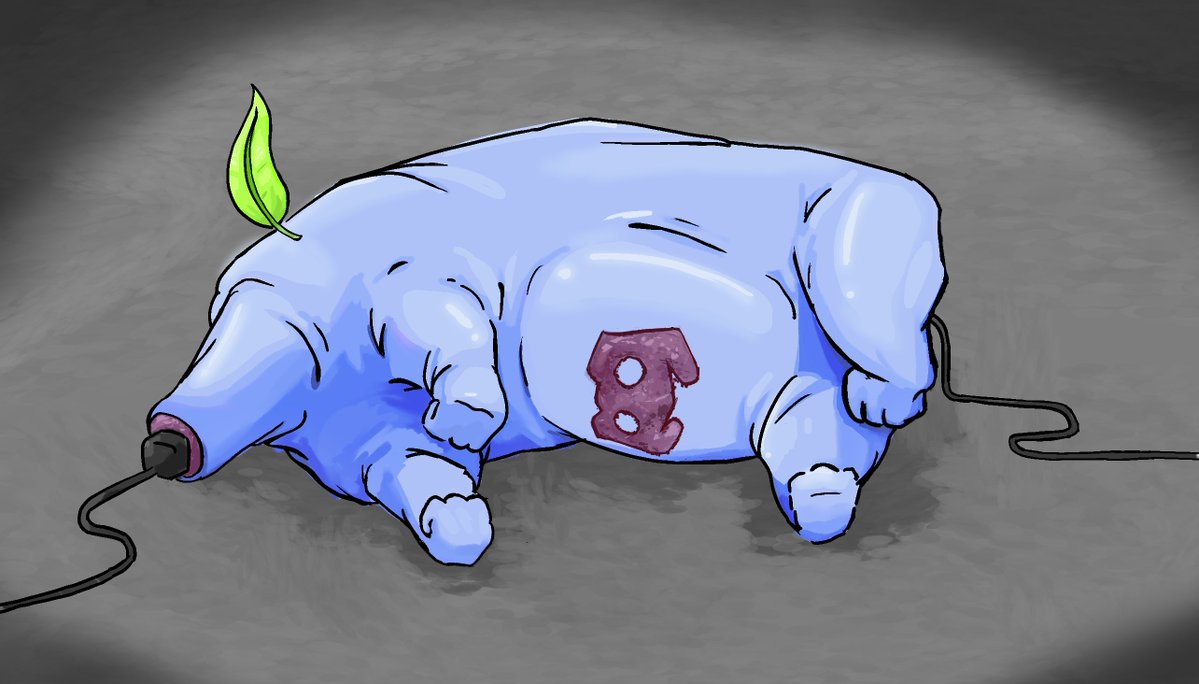 ChalkChomper10's tweet photo. Domestic Meat Wumpus 

(credit to @Coolio_Art for the original domestic meat pig) https://t.co/FVsmpSMD4e