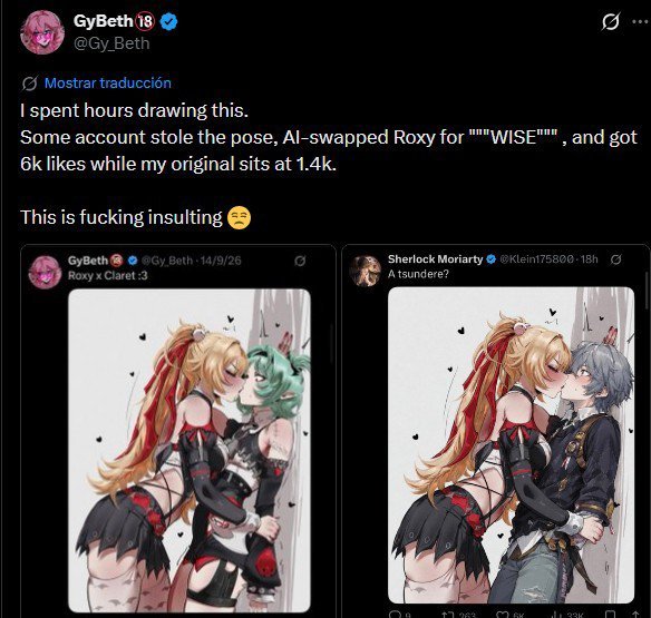 Samztx117's tweet photo. @MidAir91717547 @siuhren @akaoni2gou Son mas llorones ustedes que nisiquiera pueden hacer algo sin usar IA. https://t.co/Gvt1EQVd1U