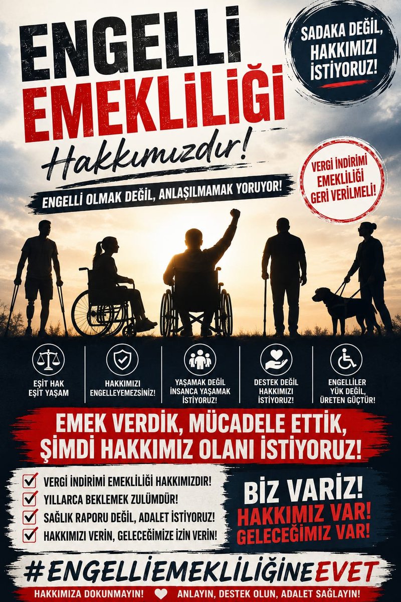 MHakozu's tweet photo. #EngelliEmeklilikte engellinin sabrı kalmadı. Hasta bireyler mağdur. Engelli mağdur. Engellinin kazanılmış emeklilik hakkını geri verin. https://t.co/Lma0s06JmC