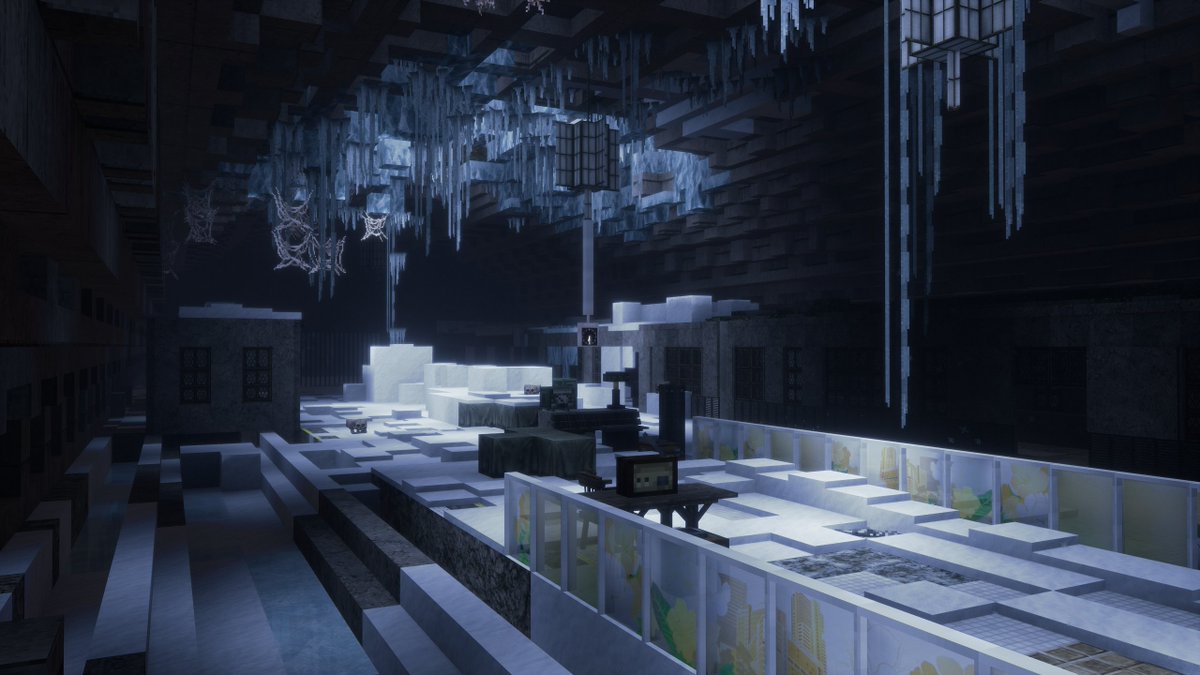 manofdutch's tweet photo. Beauty of the Frozen city - Minecraft https://t.co/c967f7Zq91