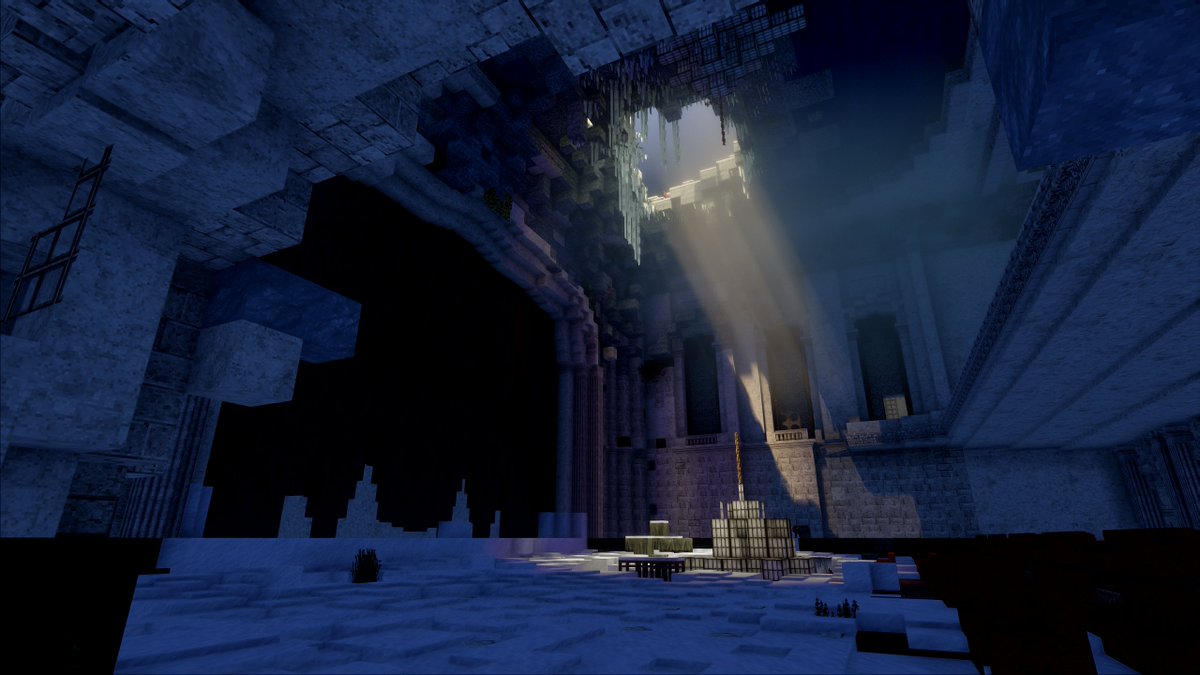 manofdutch's tweet photo. Beauty of the Frozen city - Minecraft https://t.co/c967f7Zq91