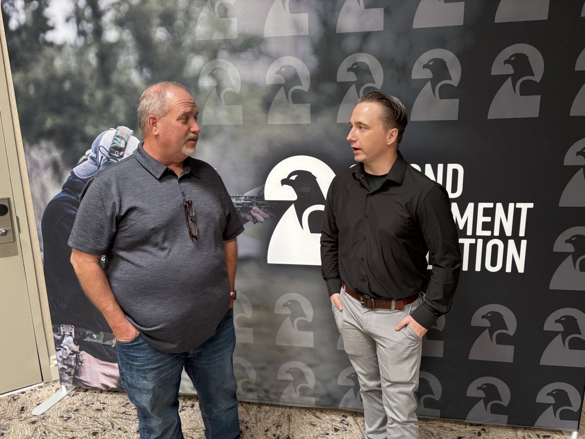 HT_GunWriter's tweet photo. Pastor Russell Fincher and Tate Adamiak were each pardoned by President Donald Trump earlier this month. Neither man committed any actual crime. Both spoke at SAF’s GRPC conference this weekend. @2AFDN https://t.co/h2E55eFwqy