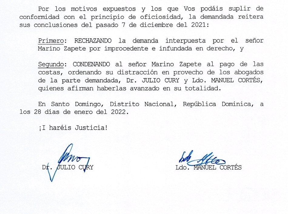 JuLiOCuRY's tweet photo. Lo que Marino Zapete no dice es que también demandó a la hermana mayor de Jean Alain, cuya defensa asumí. Además de perder el caso, fue condenado a pagarme las costas procesales, cuya liquidación le perdoné. https://t.co/6DH5IHxEQr
