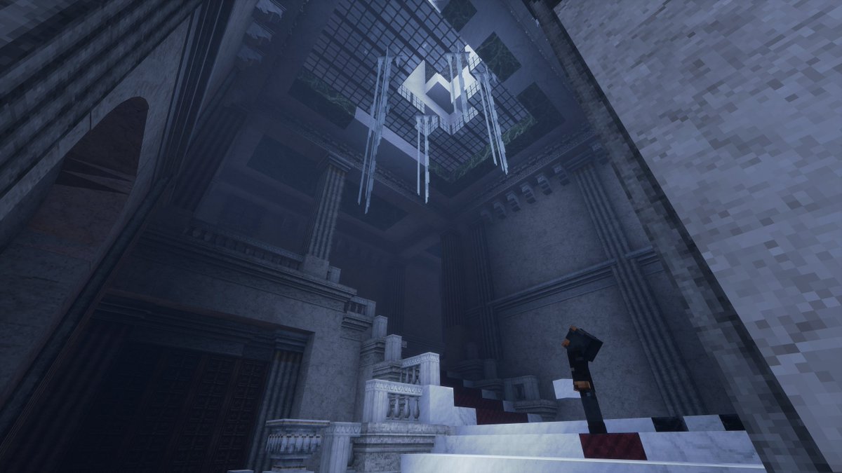 manofdutch's tweet photo. Beauty of the Frozen city - Minecraft https://t.co/c967f7Zq91