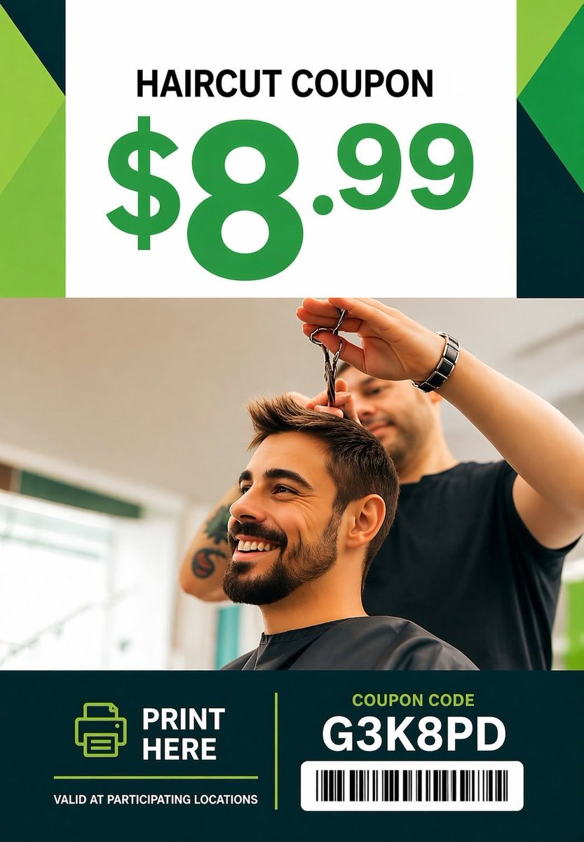 GreatAppcoupons's tweet photo. ✂️ Need a haircut soon?

Don’t pay full price without checking for a deal first. 💰

🎟️ Check here: https://t.co/oCJXwnSDTz

Reply SAVE 👇

#GreatClipsCoupons #HaircutDeals #USADeals https://t.co/hQtI92VY9a