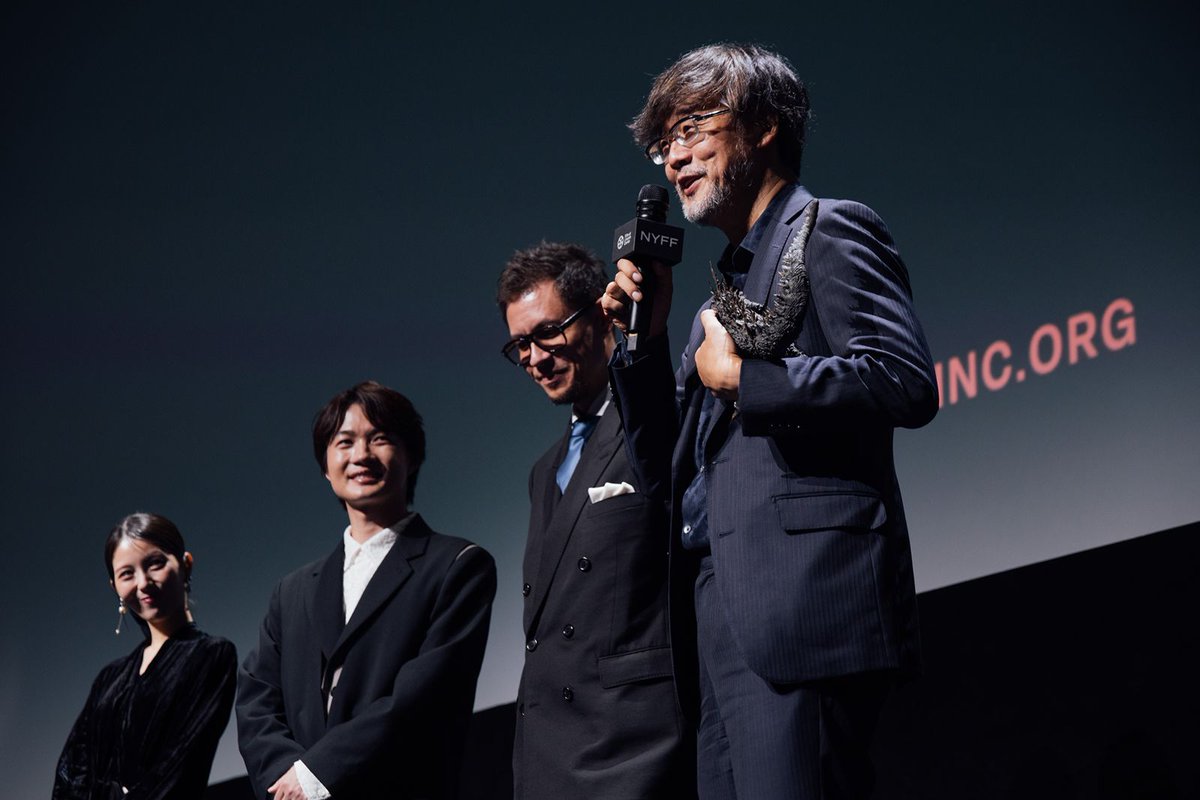TheNYFF's tweet photo. It was a legendary evening at #NYFF64! 

Thank you to Takashi Yamazaki, Ryunosuke Kamiki, and Minami Hamabe for enthralling our audience with the world premiere of GODZILLA MINUS ZERO. ✨

Limited 🎟️ available for our final screening this Wednesday: https://t.co/YIcX8KJSZw https://t.co/2HXM9Z7i1l