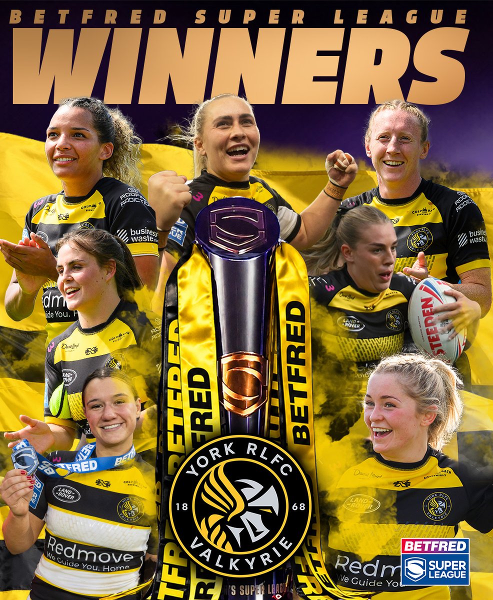 SuperLeague's tweet photo. .@YorkValkyrie are your Champions in 2026 🏆

#SuperLeague https://t.co/K68gERklvt