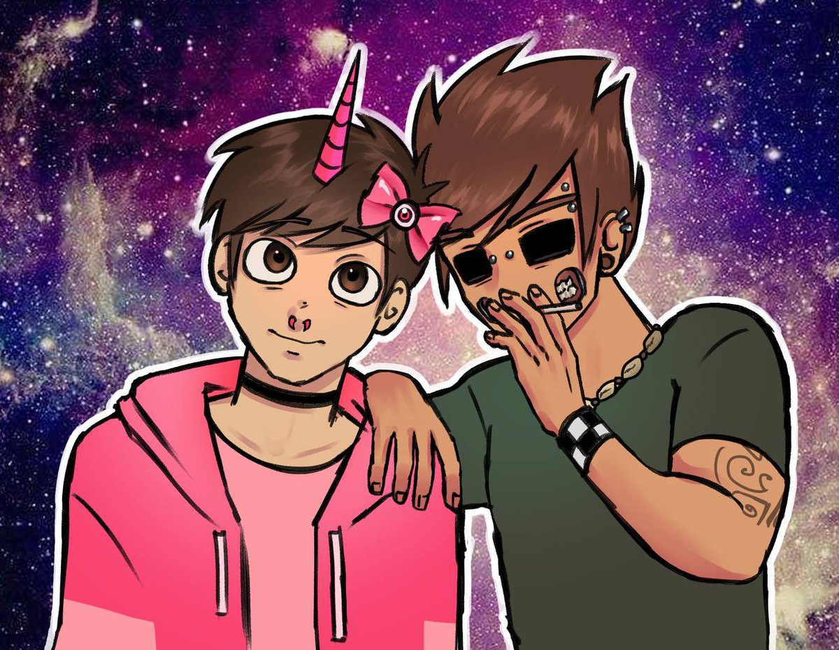 fuqingcat's tweet photo. Edd and Tom designs inspired by @picklesoyum 🦄 https://t.co/M5N9GBRlcG