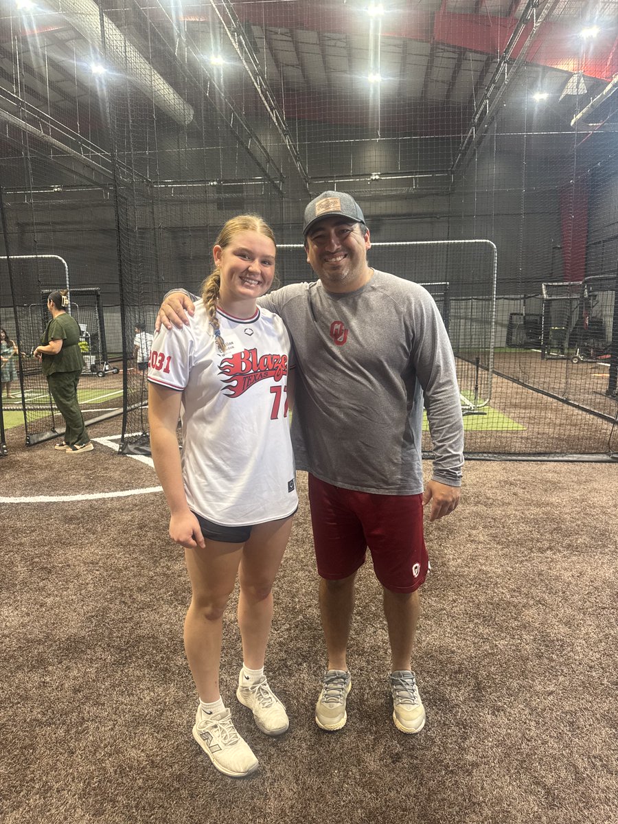 ACamden2031's tweet photo. Day 3 @PattyGassoSB Camp with @OU_Softball What a great experience!  We got to hit all morning, and I love to hit the 🥎.  Thank You Coaches & Players! https://t.co/azL29BFzG6 
@GassoPatty @jtgasso @fale_steele
@Sam_Marder @_tiarejennings @eksoftball2026 

@blazeunited14 @jbslimp @MotorPreference @KaeganRenee