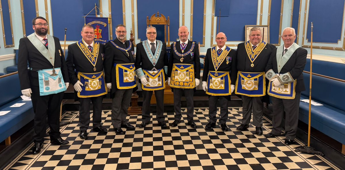 CheshirePGL's tweet photo. Festival in full swing at Clifton Hall!

#SundayShowcase joined James Thompson Lodge in Birkenhead as David Dyson and Revd Chris Jones presented their Presidential status for the 2027 Festival.

A great achievement. What’s your Lodge doing for the Festival?

#CheshireFreemasons https://t.co/tODBUsMJ8F