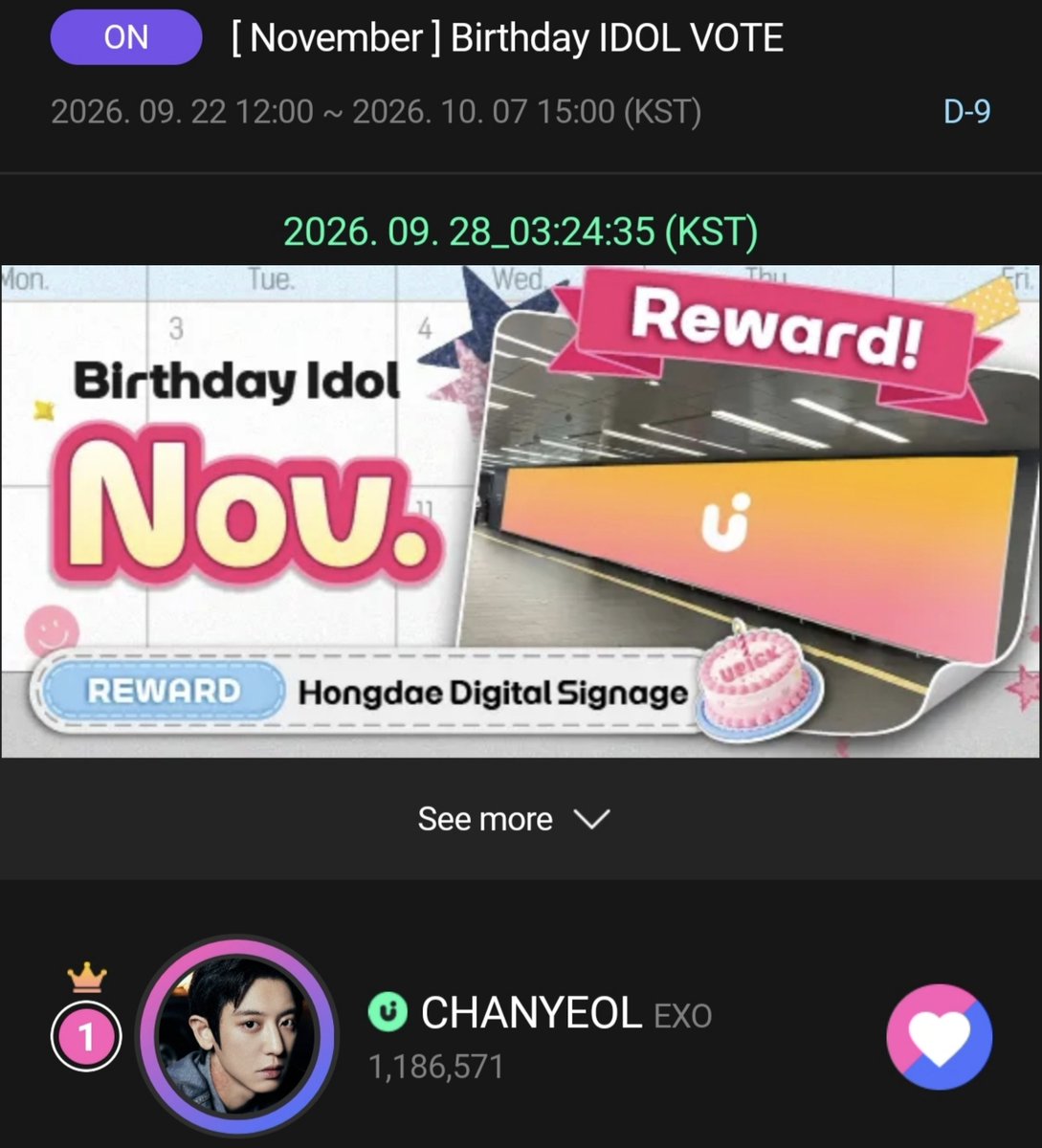 vote4pcy's tweet photo. 📢 [CHANYEOL BIRTHDAY VOTE]  

 🗓️D-9

Chanyeol's rank: 🥇

⚠️ 2 Time attacks have been announced! Collect your jams and prepare to drop them at 5pm and again at 10pm KST!

#CHANYEOL #찬열 #박찬열 #朴灿烈 #灿烈 #チャニョル #엑소찬열 #EXO_CHANYEOL #EXO https://t.co/8frWrkHVe4
