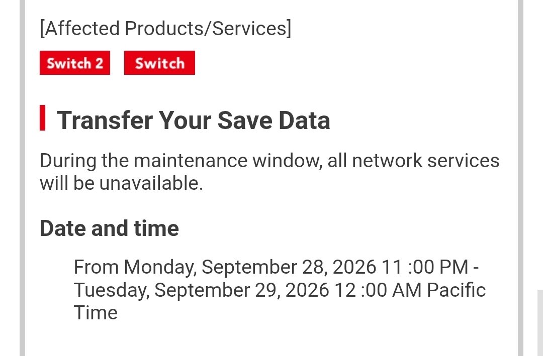 SynthByte's tweet photo. Upcoming #NintendoSwitch / #NintendoSwitch2 maintenance →https://t.co/4Z3gmLPVNp https://t.co/KeL8f0qYKc