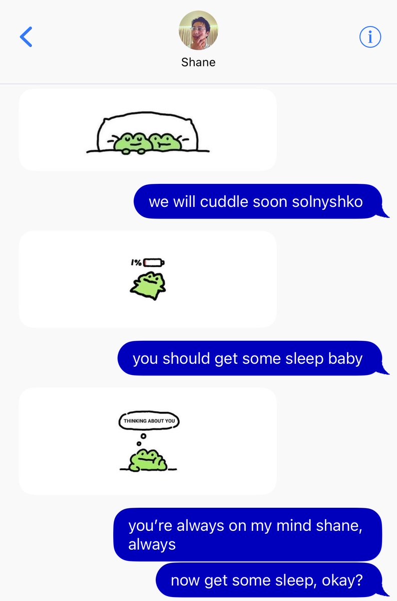 mintyhollander's tweet photo. #hollanov, shane is drunk and starts communicating with frog memes, ilya understands him completely https://t.co/VtQOekNpmU