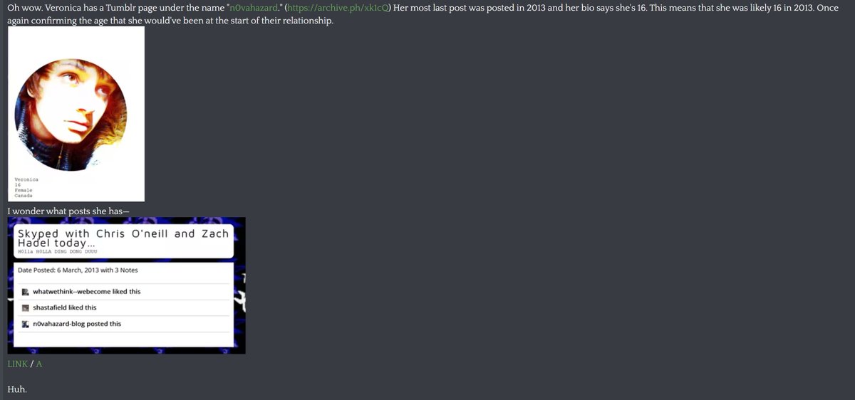 EmberOnMain's tweet photo. Update 2: She was skyping with Chris and Zach when she was 16 years old, according to her tumblr post from 2013. https://t.co/QN3CXyxNev