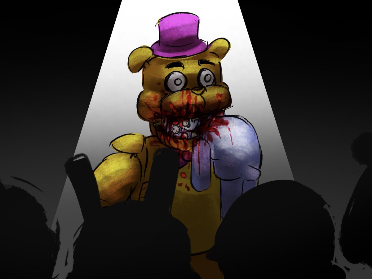 PAPERSNATCH's tweet photo. "Hey guys, I think the little Wumpus said he wants to give Fredbear a big kiss!" https://t.co/eHLCI5qXgu