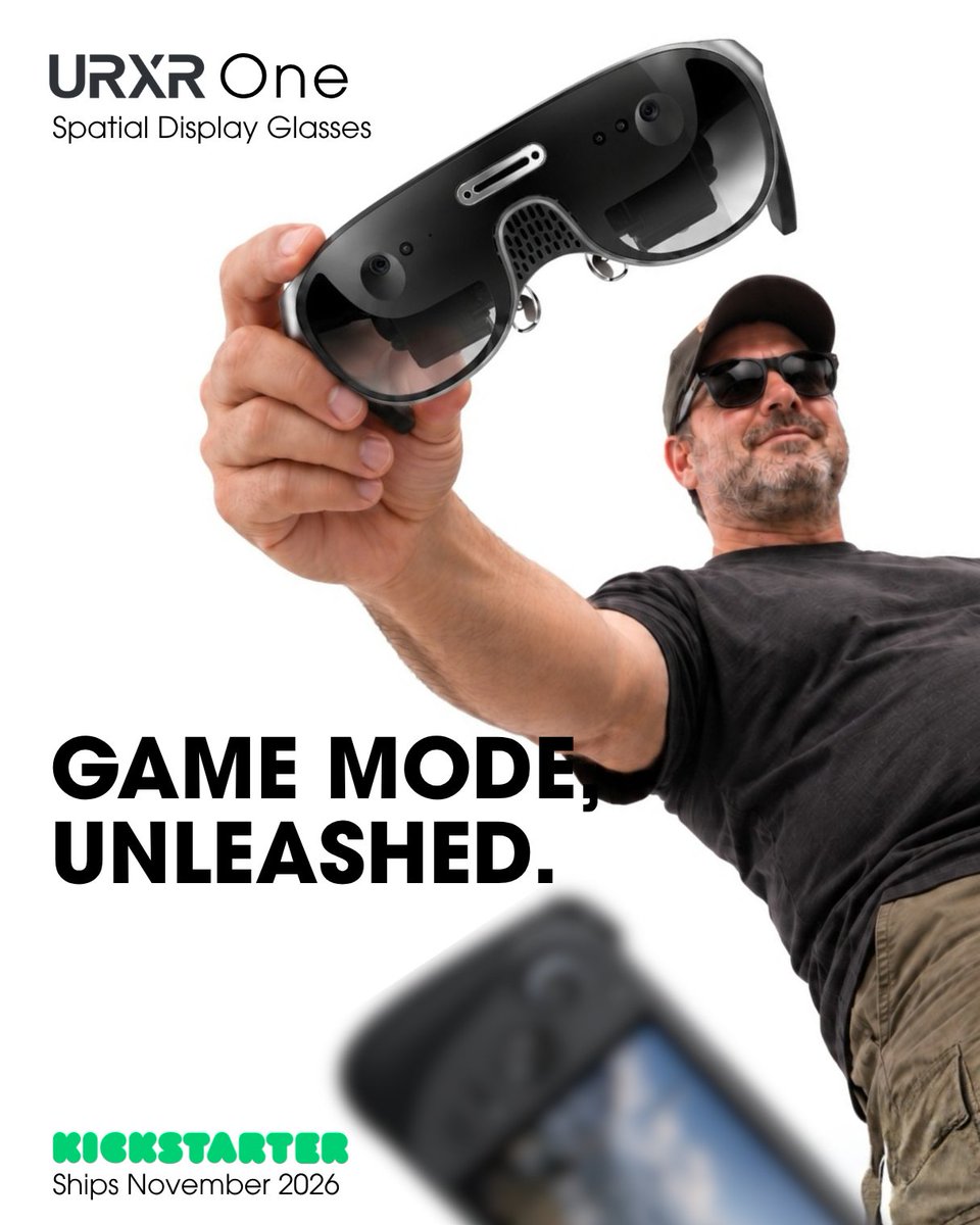 UnseenRealityXR's tweet photo. Game Mode, Unleashed.

Plug in your handheld and get a giant screen that's all yours. No waiting for the game on TV to end. 

Your gaming time is short. Make it big.

#game #productivity #vrglasses #vr #xr https://t.co/Auh0UdaHy0
