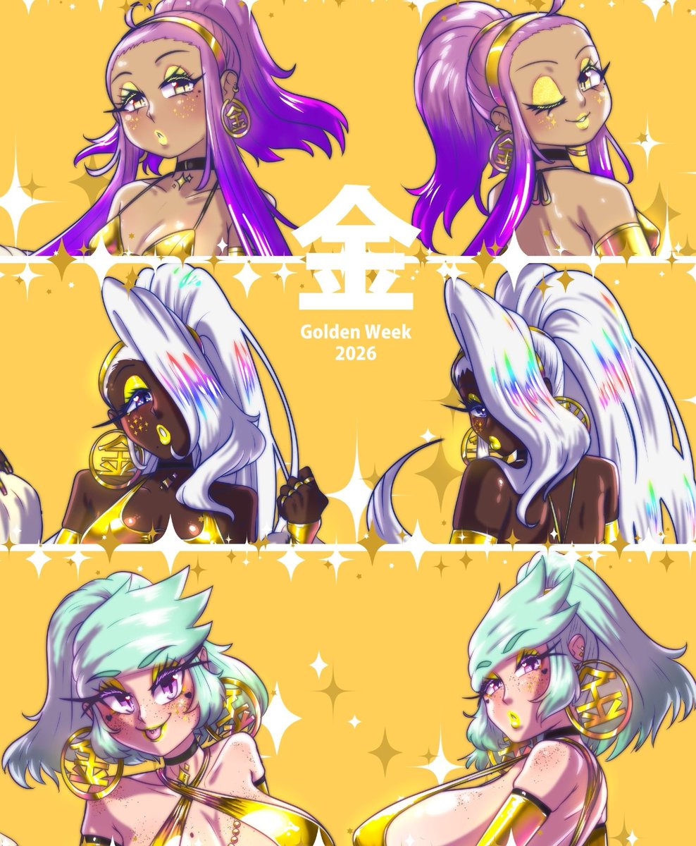 SUPERREFLEX_art's tweet photo. Made these for golden week this year 💛✨ https://t.co/EF1S6l27y3