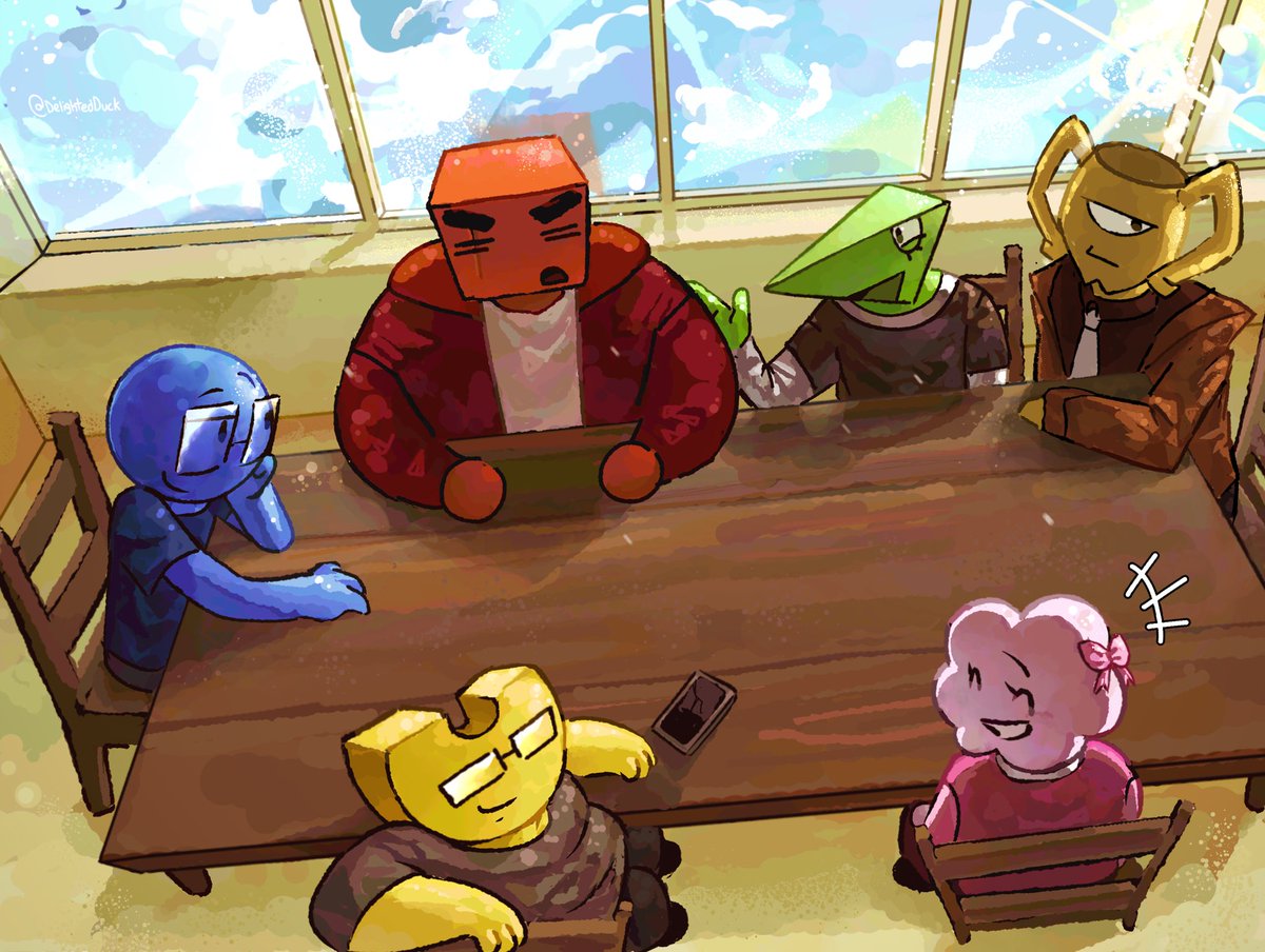 DelightedDuck's tweet photo. The Gang #PUZZLEHEADS https://t.co/5MnXOZK16n