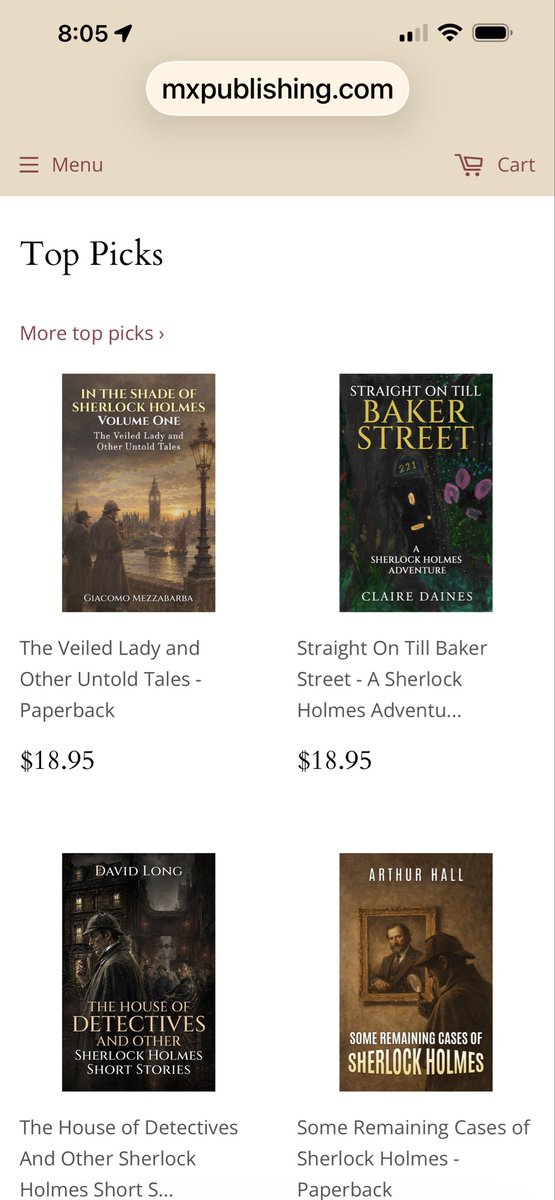 DavidLongwriter's tweet photo. My latest book, The House of Detectives And Other Sherlock Holmes Short Stories, is a Top Pick. Preorder you copy today @amazon, @Barnesandnoble and @mxpublishing https://t.co/cUMLlCWKP9