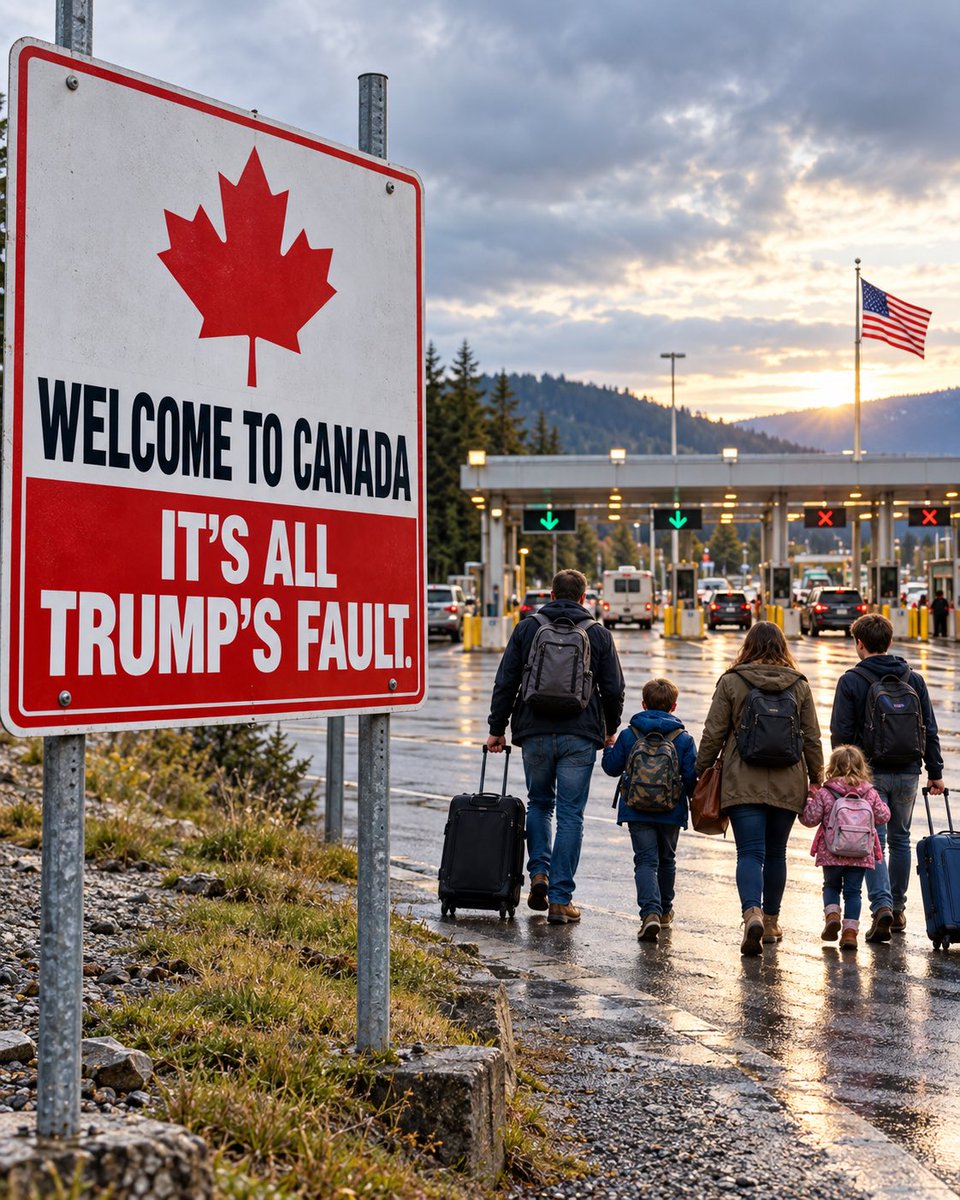 OurMoveToUsa's tweet photo. “It’s all Trump’s fault.” Canada’s favourite excuse.

Our family of five is choosing America legally and leaving that mentality behind. Canadians, are you seeing this blame game everywhere? Americans, what should we know before we arrive? https://t.co/o4iH1vL0ei