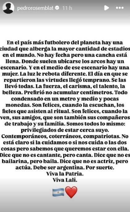 shinelaesp's tweet photo. cuando estás en una competencia de quién ama más a lali y tu contrincante es Pedro
postvelez - post river 😭 https://t.co/X4j20atzId