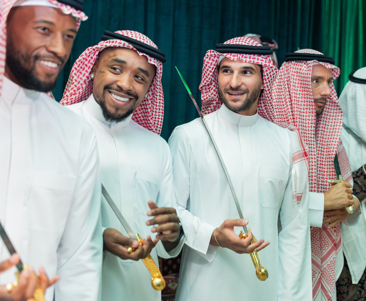 ittihad's tweet photo. 📸| من مشاركة لاعبي الفريق في احتفالية @baladdev بمناسبة اليوم الوطني 🎉🇸🇦 https://t.co/tqFnUZCPha