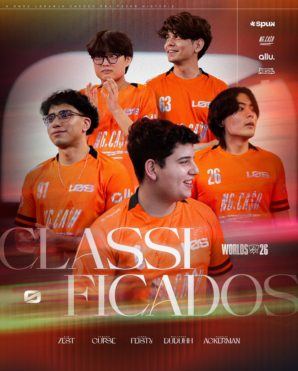 losgrandesgg's tweet photo. MAIS UM CAPÍTULO ESCRITO NA HISTÓRIA DA LOS. 🧡

ESTAMOS NO WORLDS 2026 E NA GRANDE FINAL DO #CBLOL! 🌎🏆

Muitos desacreditaram.
Mas esqueceram que nós acreditamos no processo.
Acreditamos na magia.
ACREDITAMOS E ACREDITAMOS. 🧡

Alô, RJ? ESTOU CHEGANDO. 🇧🇷🔥
#goLOS