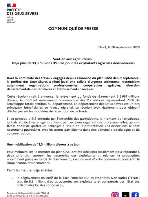 Image de l'actu de Préfète des Deux-Sèvres