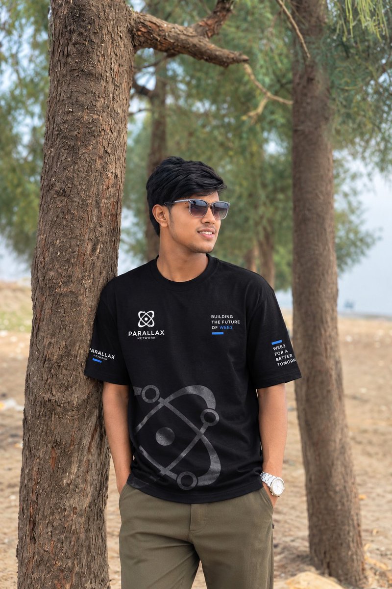 FahimPAX's tweet photo. 💙 Proud to Wear the Parallax Vision

Today, I’m proudly wearing the @networkparallax T-shirt. For me, this is more than just a T-shirt  it represents a vision, a community, and my journey as part of the Parallax ecosystem.

Parallax is building a mobile-first Layer 1 with a strong focus on making decentralization more usable and human-centered. Its architecture brings together concepts like One Human, One Node, Proof-of-Time, Fuzzy Biometric Hashing, Graph of Trust, Trust Score and Proof-of-Trust to create a network where real human participation matters.

The ecosystem is also being developed with components such as the Native Wallet, Governance, DApp Store, PAX Slice and PAX Merge, creating a broader foundation for future Web3 applications and utilities.

As a Parallax Ambassador, I’m proud to contribute by learning, creating content, supporting the community, and helping more people understand what Parallax is building.

For me, wearing this T-shirt is a simple way to represent the vision I’m working alongside every day. 🌍

One Network. One Vision. Global Impact. 💙

If you’re curious about Parallax, explore the network and become part of the journey. 

 Referral Code: 69529508

📱 Join Parallax: Available on the Google Play Store & Apple App Store

#ParallaxNetwork #Parallax #PAX