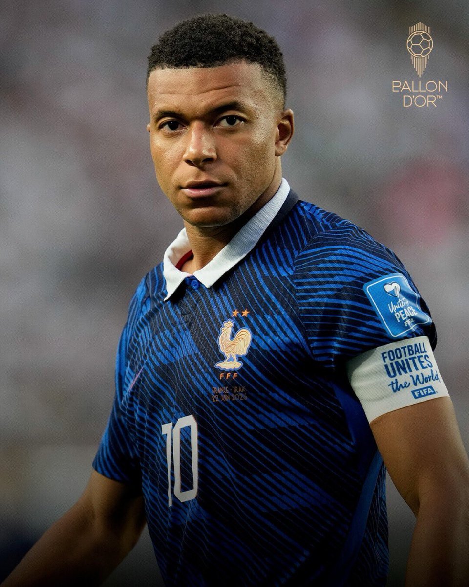 mbappeworld98's tweet photo. 🚨 HISTORY MADE. 🇫🇷👑

Kylian Mbappé is the FIRST player in World Cup history to be directly involved in 14 goals in a single tournament. 🌍

⚽️ 10 goals
🎯 4 assists

History should be rewarded.

MBAPPÉ — BALLON D’OR. 🌕🏆 https://t.co/4G7rFFjkde