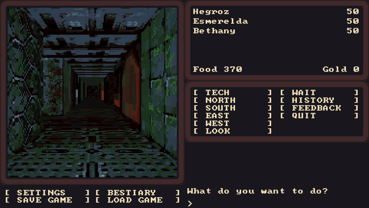 Dragon_Dropper's tweet photo. I'm working on the oldschool pixelated dungeon rendering for Contract Terminated, making some nice progress. #gamedev #rpg #partybasedrpg https://t.co/T50eraqBCD